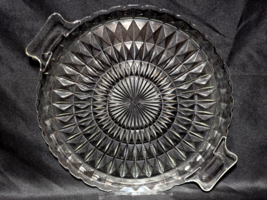 Vintage JEANNETTE GLASS 11&quot; Sandwich Cake Plate WINDSOR CLEAR - Circa 19... - $23.99 CAD