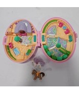 1995 Vintage Polly Pocket Shetland Pony Stable with 2 Pony Figures - $24.70