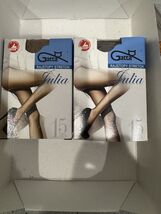 2 X Gatta 15den Classic Women STREATCH COLLANT Tights -GRIGIO, BEIGE SIZ... - $9.00