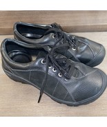 KEEN Presidio Shoes Womens US 9 Casual Classic Oxford Lace Black Leather Outdoor - $39.60