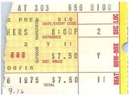 Vintage Doobie Brothers Ticket Septembre 16 1975 Richfield Ohio - £40.26 GBP