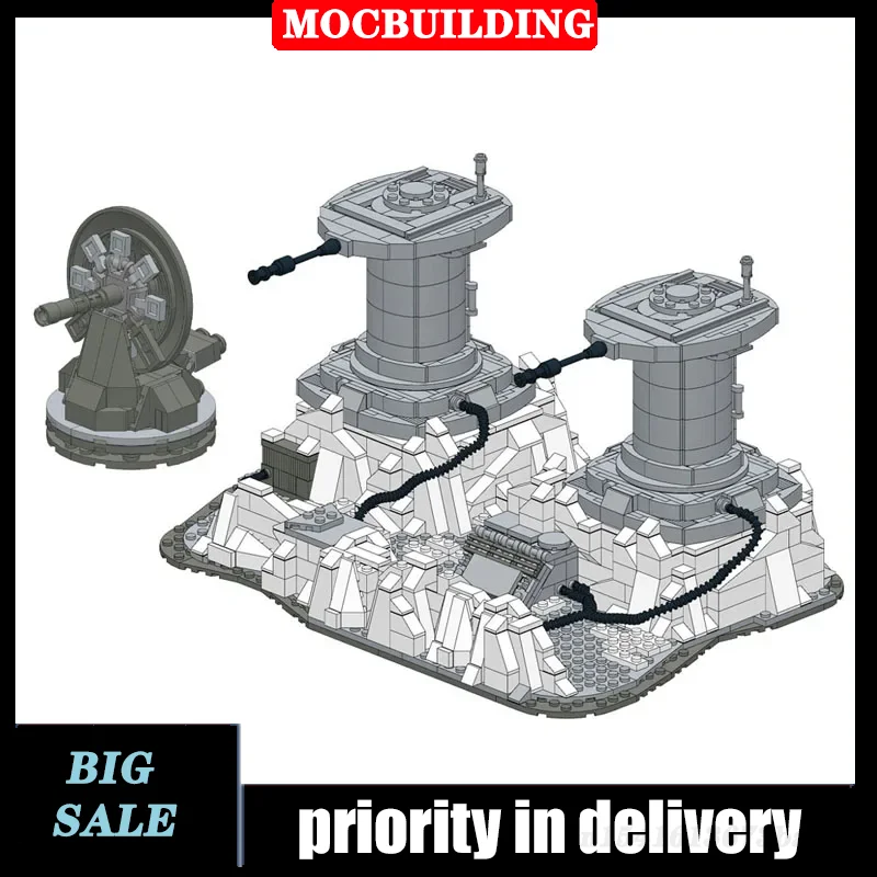 MOC Turret Model Building Block Assembly Space Movie Children&#39;s Collection Toy - £150.67 GBP