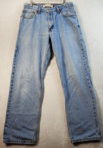 Levi&#39;s Jeans Mens Size 34 Blue Denim 100% Cotton Pockets Flat Front Stra... - $17.59