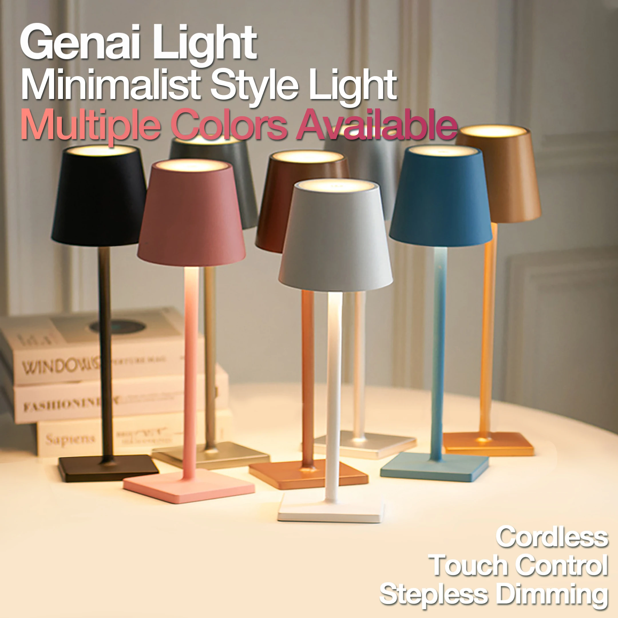  with touch control stepless dimming 3 color temperature portable modernist lamp nordic thumb200