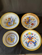 4 pieces deruta italian ceramics 3 x dish 1 x plate . Marked bottom - £119.10 GBP