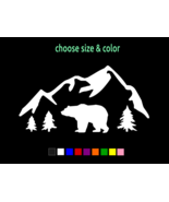 BEAR in MOUNTAINS Conservation Wildlife Sticker Vinyl Decal CHOOSE SIZE ... - €2,85 EUR+