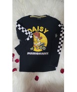 George Girls Size 11 Long Sleeve Black Top Daisy Mariokart Logo - $169.16 MXN
