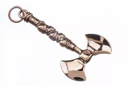 Viking Battle Axe Pendant – Authentic Bronze Amulet - $372.61 MXN