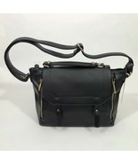 JustFab Black Shoulder Saddle Bag Faux Leather Purse - €23,61 EUR