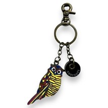 Sakroots Bag Purse Charm Owl Tassel Brass Tone Metal Keychain - $12.86