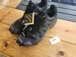 Salomon Men&#39;s Speedcross 5 GTX GORE-TEX Black Trail Running Shoes 11.0 - £106.70 GBP