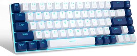 Portable 60% Mechanical Gaming Keyboard, MageGee MK-Box LED Backlit Compact 68 - £29.77 GBP