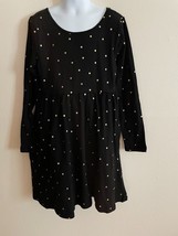Girl&#39;s Old Navy Scoop Neck, Long Sleeve, Flare Black Dress Size M /8/ NWT - $15.81