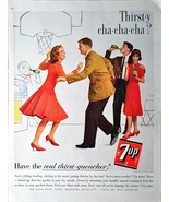 7-Up Thirsty Cha cha cha Soda Dance Woman Dress Basketball-1962 Vintage ... - $185.25 MXN