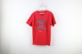 Vtg Y2K Nike Mens M Faded Travis Scott Mini Swoosh Boston Red Sox T-Shirt Red - £38.91 GBP