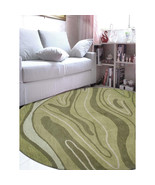 8 x 8 ft. Hand Tufted Wool Contemporary Round Area Rug Green - €277,62 EUR