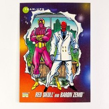 Marvel Impel 1992 Red Skull and Baron Zemo Team-Ups Card 99 Series 3 MCU - $1.97
