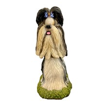Shih Tzu Dog Bobble Head Hard Resin Figurine - £15.81 GBP