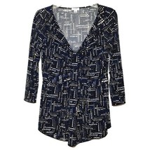 BLUE AND WHITE POKA DOT TOP FROM NINE WEST SIZE SM - $11.30