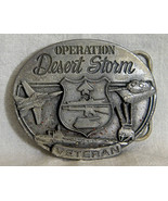 Operation Desert Storm Veteran Belt Buckle Siskiyou 1991 - $20.00