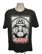 2016 Super Mario Adult Large Gray TShirt - £11.87 GBP