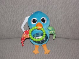LAMAZE BLUE BIRD BABY TOY RING LINK CLIP GRASPING STUFFED PLUSH - £23.52 GBP