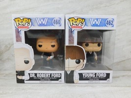 Funko Pop Westworld #460 &amp; #462 Dr. Robert Ford &amp; Young Ford Set of 2 - £17.93 GBP