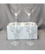 Vintage Libbey Priscilla Champagne Coupe Saucers Tall Sherbet Glasses (S... - £23.30 GBP