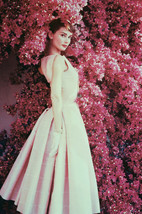 Audrey Hepburn In Front Of Wall Of Flowers 11x17 Mini Poster - £10.15 GBP