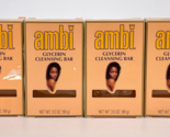 Vintage Ambi Glycerin Cleansing Bar 3.5 Oz Each Lot Of 4 Sensitive Skin - $28.98
