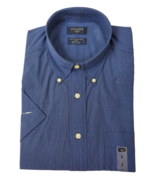Dockers Shirt Mens Medium Short Sleeve Blue Button Down NWT - £19.11 GBP