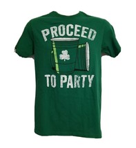 Irish St Patricks Day Proceed to Party Adult Small Green TShirt - £11.92 GBP