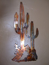 Saguaro Cactus - Metal Wall Art - Copper 38&quot; x 18&quot; - £83.96 GBP