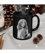 Robert Plant, Led Zeppelin, Black Coffee Mug, 11oz, Robert Plant Mug, Co... - £29.02 GBP