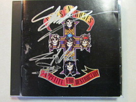 Guns N Roses~Appetitte For Destruction Cd Autographed Slash &amp; Steven Adler - $197.99