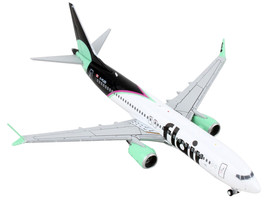 Boeing 737 MAX 8 Commercial Aircraft &quot;Flair Airlines&quot; White and Black with Light - £48.90 GBP