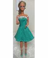 1966 Mattel Twist &amp; Turn Barbie Blond Hair Blue Eyes Knees Bend Handmade... - $312.62 MXN