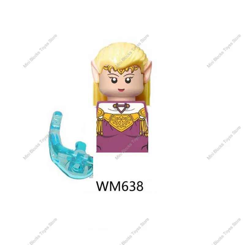 Japanese Anime Bricks - Princess Zelda &amp; Link Mini Assemble Blocks Toy K... - £7.40 GBP