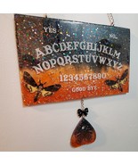 Resin hanging Spirit Board with planchette -moth - $70.00