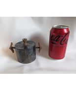 Danish Modern Sugar Bowl Silverplate Teak Wood Mid Century Modern Signed... - $58.40