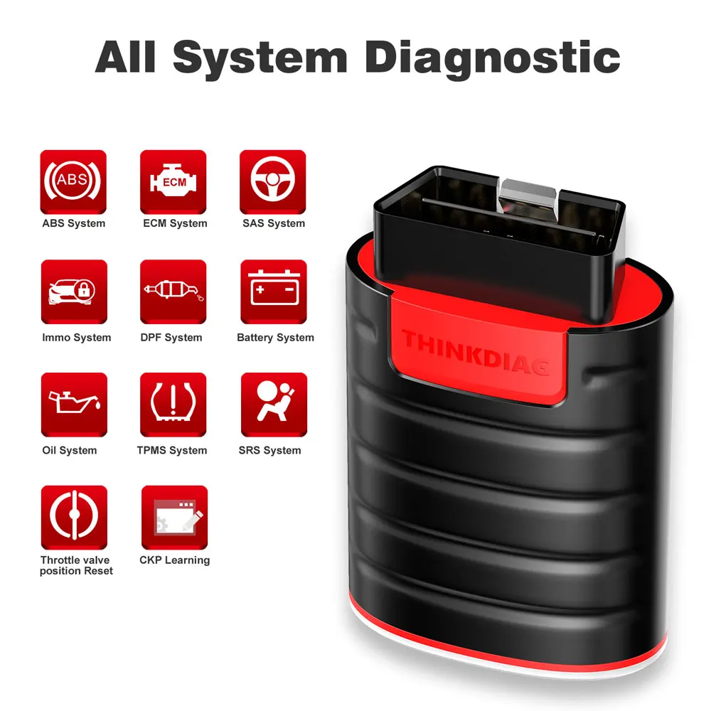 THINKCAR Thinkdiag Full System OBD2 Diagnostic Tool with All s License Free Upda - $208.20