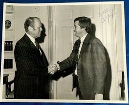 Dan Quayle Signed Photo President Gerald Ford 8x10 Black n White Indiana... - £14.15 GBP