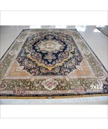 9&#39; x 12&#39; Large Bedroom Persian Rug Hand Knotted Living Room Handmade Sil... - $5,500.00