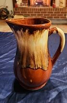ROSEVILLE VINTAGE RRP CO 7 1/2" Tall Pottery Pitcher Brown Drip Glaze USA - $7.99 ROSEVILLE VINTAGE RRP CO 7 1/2" Tall Pottery Pitcher Brown Drip Glaze USA - $7.99