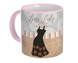 Boss Lady : Gift Mug Office Work Dress For Her Feminine Mom Mother - £12.56 GBP