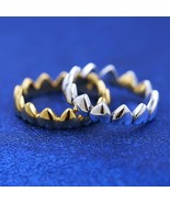 Sterling silver and 14k Gold-plated Row of Hearts Ring  193427C00 , 1634... - $23.04 CAD+