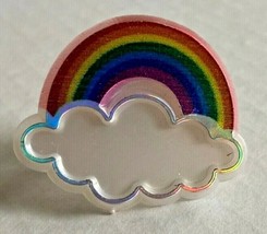 Bakery Crafts Plastic Cupcake Rings Favors Toppers New Lot of 6 &quot;Rainbow... - $6.99