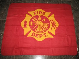 K&#39;s Novelties Fire Fighters Fire Department 50x60 Polar Fleece Blanket T... - £14.19 GBP