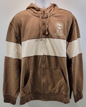 N) Timberland Boots Co. NH Striped Wheat Hoodie Full Zip Sweatshirt XXL ... - $39.59