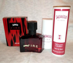 Salvaggio Fire Cologne Spray Deodorant and Talc for Men by Armand Dupree... - $28.56